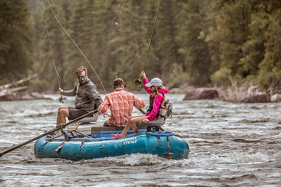 Fathers & Daughters on the  Blackfoot River Float 2015