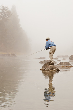 Fishing the Foggy Blackfoot River